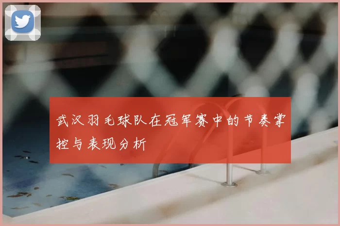 武汉羽毛球队在冠军赛中的节奏掌控与表现分析