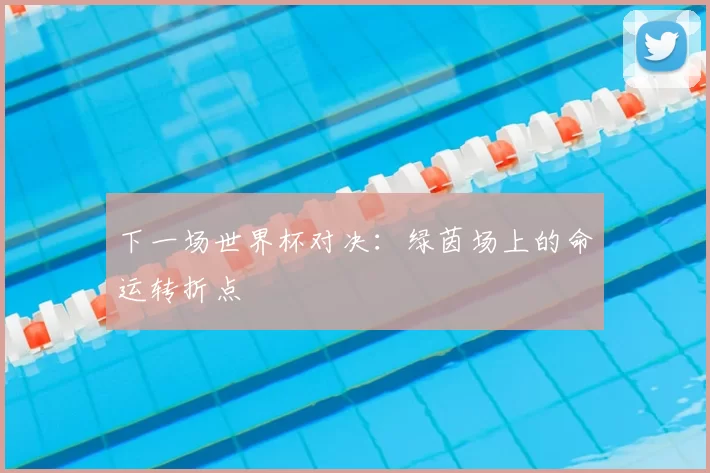 下一场世界杯对决：绿茵场上的命运转折点